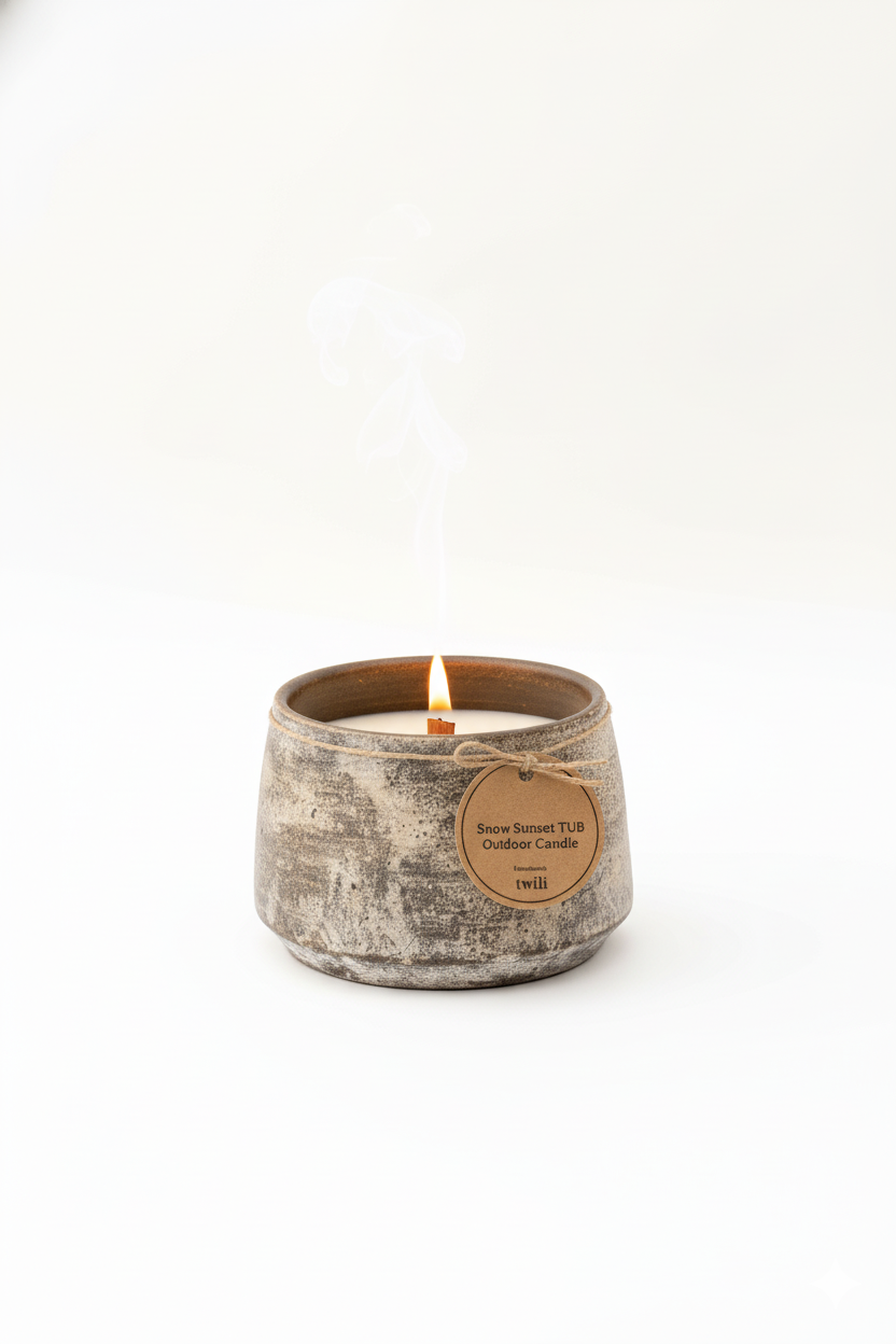 Snow Sunset TUB Outdoor Candle